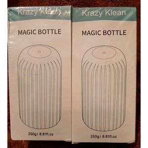2 Pack Krazy Klean Magic Bottle Toilet Bowl Cleaner